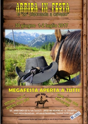 30/6-01.02/07/2017 arriba in festa e 11° Cacolada a cavallo - Arriba Ranch asd